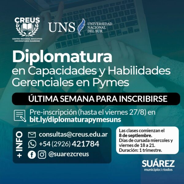 Creus Uns Ltimos D As Para Inscribirse En La Diplomatura En